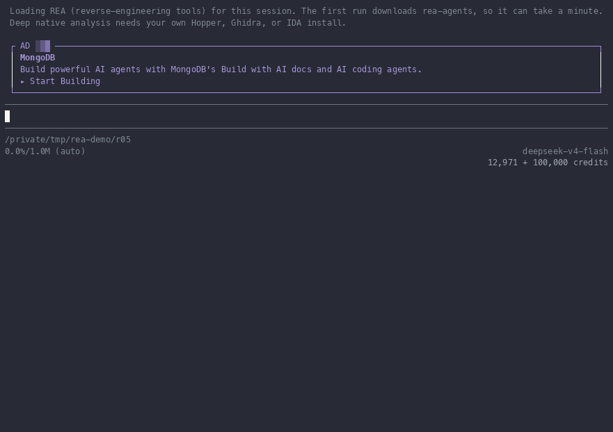 A recorded free-pi session inspecting ICSharpCode.Decompiler.dll with REA. Sped up 12x.
